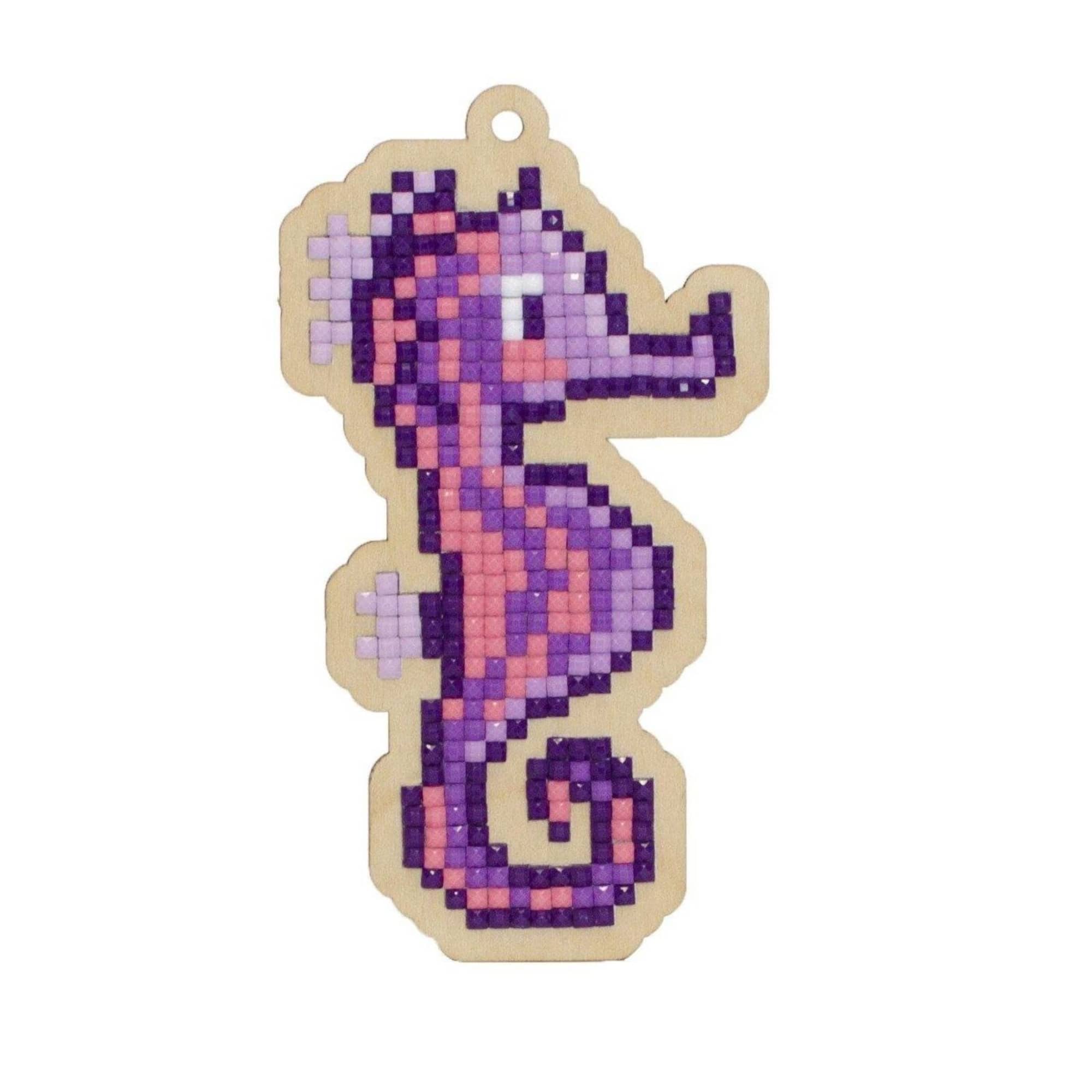 Wizardi Diamond Painting Ornament Kit Sea Horse